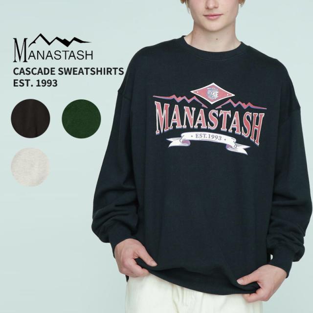 マナスタッシュ MANASTASH CASCADE SWEATSHIRTS EST. 1993 クルーネックスウェット トレーナー トップス 792-3232011