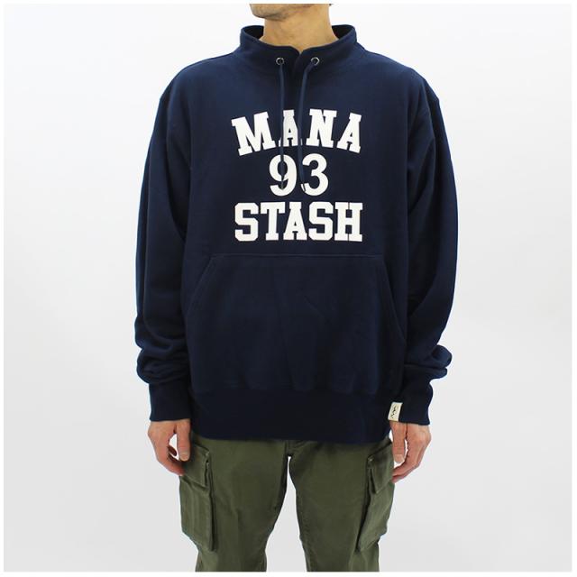 マナスタッシュ MANASTASH メンズ COLLEGE LOGO STAND COLLAR SWEATスウェット 長袖 クルーネック 男性 792-3232018_4