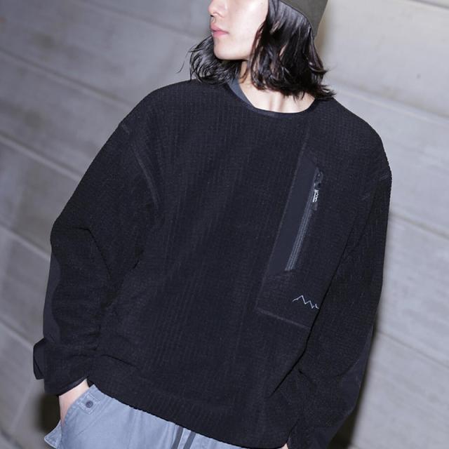 マナスタッシュ メンズ フリーストップス  MANASTASH グリッド フリース クルー GRID FLEECE CREW トップス 792-5230001_1