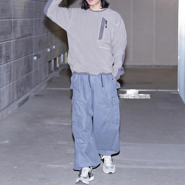 マナスタッシュ メンズ フリーストップス  MANASTASH グリッド フリース クルー GRID FLEECE CREW トップス 792-5230001_4