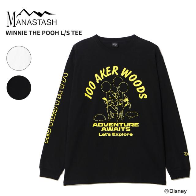 マナスタッシュ メンズ 長袖Tシャツ レディース くまのプーさん  MANASTASH ディズニーコラボ ウィニー ザ プー WINNIE THE POOH L/S TEE トップス 792-5230015