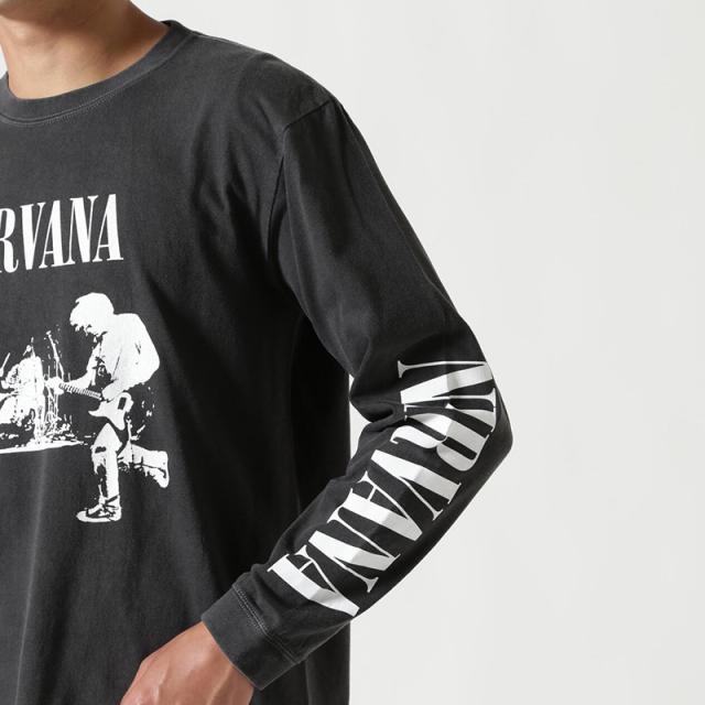 マナスタッシュ メンズ 長袖 バンドTシャツ ロックTシャツ MANASTASH