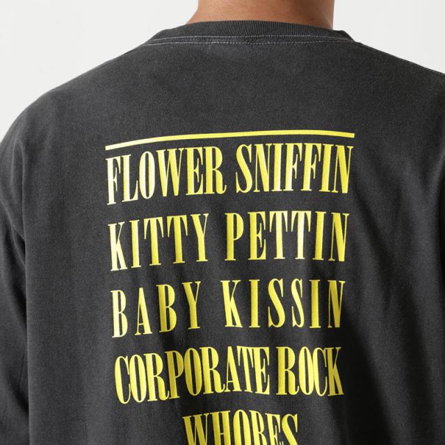 マナスタッシュ メンズ 長袖 バンドTシャツ ロックTシャツ MANASTASH