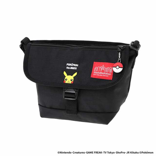 マンハッタンポーテージ ポケモン メッセンジャーバッグ 斜めがけ Manhattan Portage Nylon Messenger Bag Flap Zipper Pocket Pok?mon ピカチュウ MP1603FZPPIKACHU ショルダーバッグ レディース メンズの通販は