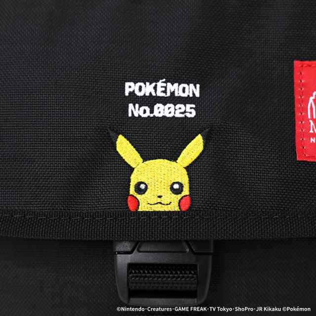 マンハッタンポーテージ ポケモン メッセンジャーバッグ 斜めがけ Manhattan Portage Nylon Messenger Bag Flap Zipper Pocket Pok?mon ピカチュウ MP1603FZPPIKACHU ショルダーバッグ レディース メンズの通販は