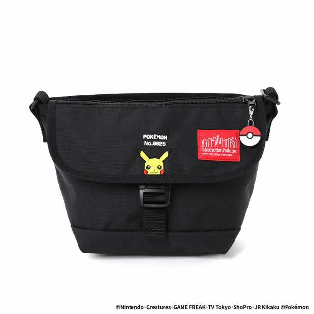 マンハッタンポーテージ ポケモン メッセンジャーバッグ 斜めがけ Manhattan Portage Nylon Messenger Bag Flap Zipper Pocket Pok?mon ピカチュウ MP1603FZPPIKACHU ショルダーバッグ レディース メンズの通販は