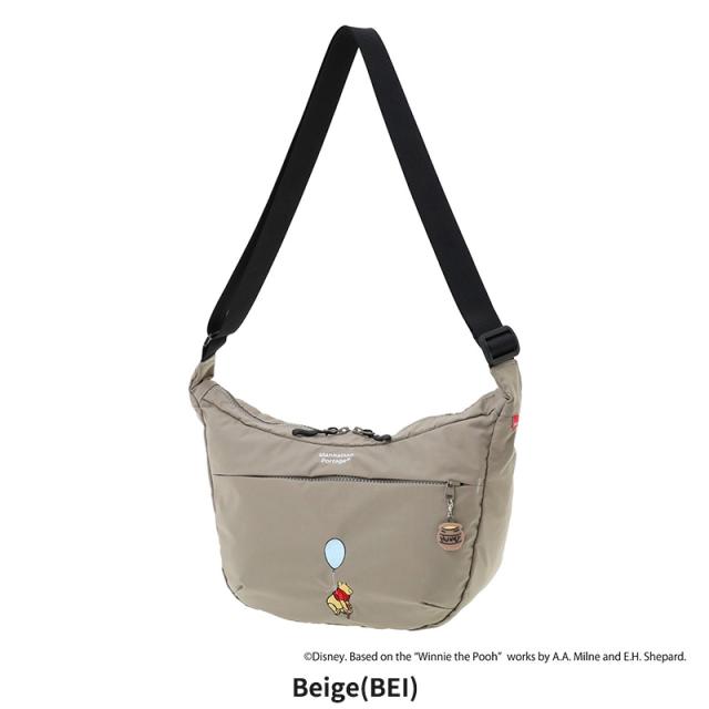 マンハッタンポーテージ くまのプーさん ディズニーコラボ ショルダーバッグ 斜めがけ Manhattan Portage DUET SHOULDER BAG NYLON TUSSAH QUILL 25 / POOH ムーンバッグ MP2409TSPH25