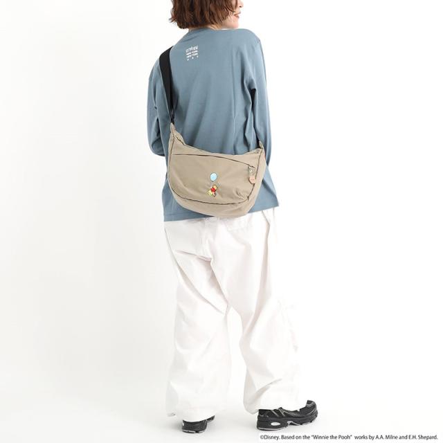 マンハッタンポーテージ くまのプーさん ディズニーコラボ ショルダーバッグ 斜めがけ Manhattan Portage DUET SHOULDER BAG NYLON TUSSAH QUILL 25 / POOH ムーンバッグ MP2409TSPH25