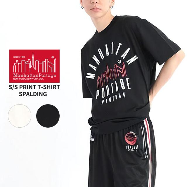 マンハッタン ポーテージ Tシャツ Manhattan Portage S/S Print T-Shirt SPALDING MP-M574 プリントTシャツ 半袖の通販は