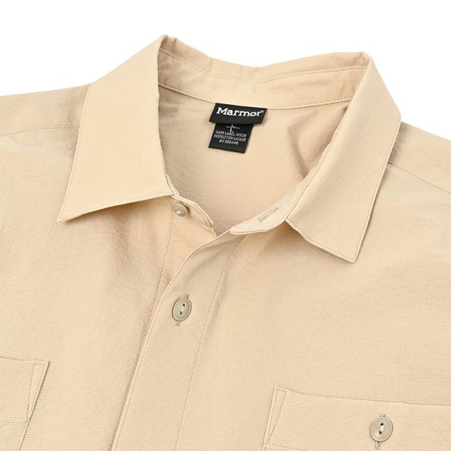 マーモット メンズ ストレッチ 半袖シャツ 通気性 MARMOT DA ブレサブルショートスリーブシャツ カジュアルシャツ MTSS25MSH019_3