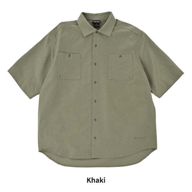 マーモット メンズ ストレッチ 半袖シャツ 通気性 MARMOT DA ブレサブルショートスリーブシャツ カジュアルシャツ MTSS25MSH019_8