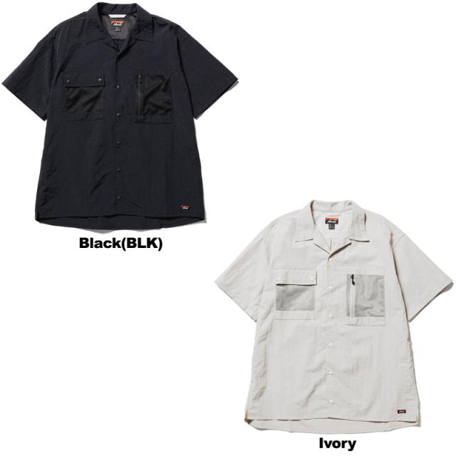 ナンガ NANGA NYLON TUSSER OPEN COLLAR SHIRT ナイロンタッサー オープンカラーシャツ メンズ 半袖 nw2321-1h511_1