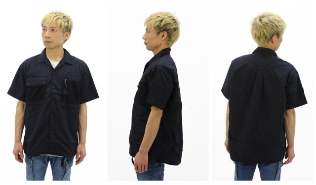 ナンガ NANGA NYLON TUSSER OPEN COLLAR SHIRT ナイロンタッサー オープンカラーシャツ メンズ 半袖 nw2321-1h511_3
