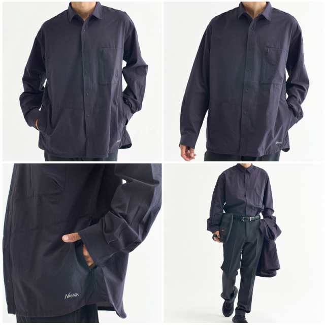 ナンガ(NANGA) AIR CLOTH COMFY L/S SHIRT エアクロスコンフィロング