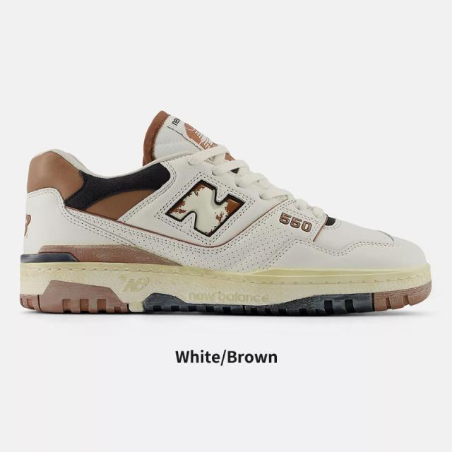 ニューバランス スニーカー New Balance 550 VGC BB550 White/Brown バスケットボール シューズ nb-bb550vgc