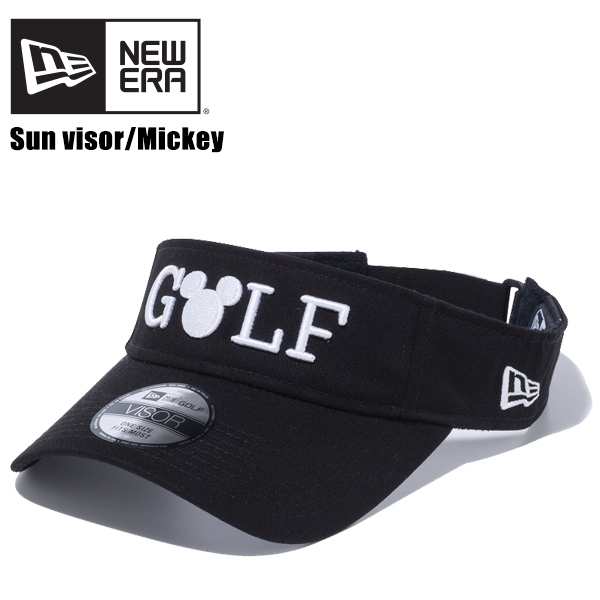 ニューエラ New Era サンバイザー ディズニー Golf ミッキーマウス シルエット Black ゴルフ サンバイザー 帽子 Au Pay マーケット