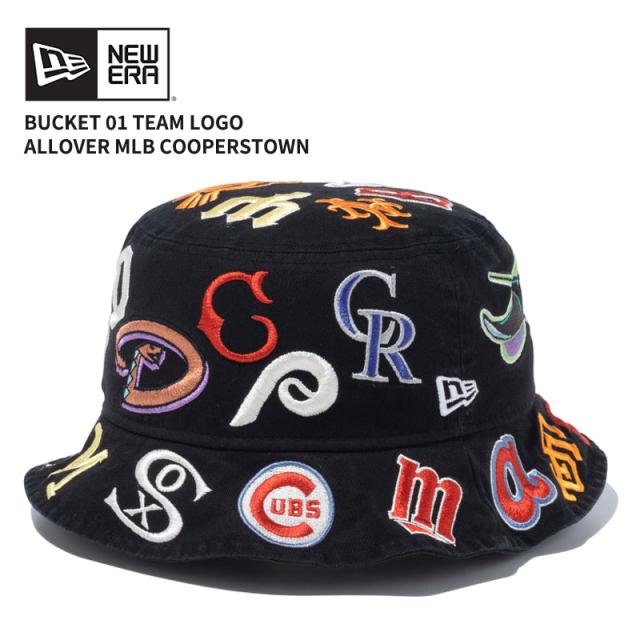 ニューエラ バケットハット バケハ NEW ERA バケット01 Team Logo Allover MLB クーパーズタウン 帽子 14109616の通販は