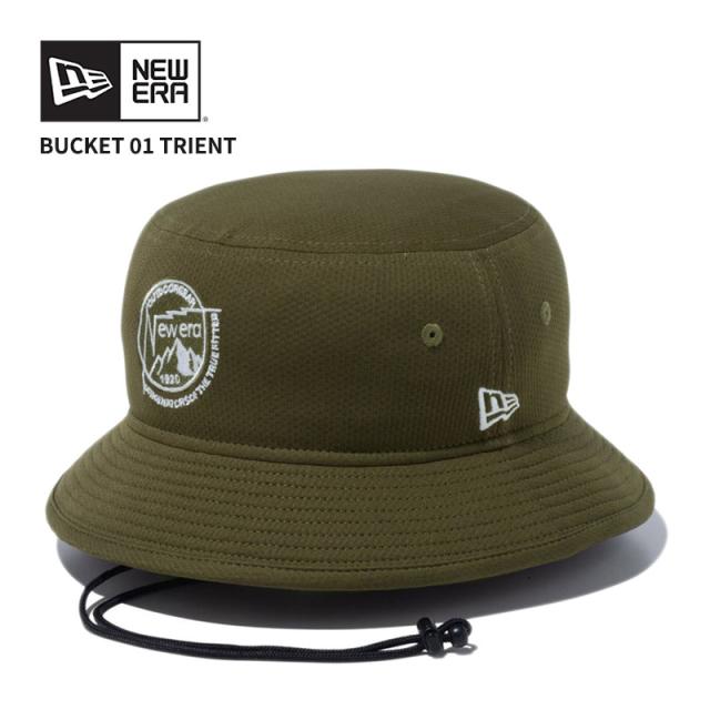 ニューエラ バケットハット バケハ NEW ERA バケット01 TRIENT オリーブ アウトドア ハット 帽子 14110042の通販は