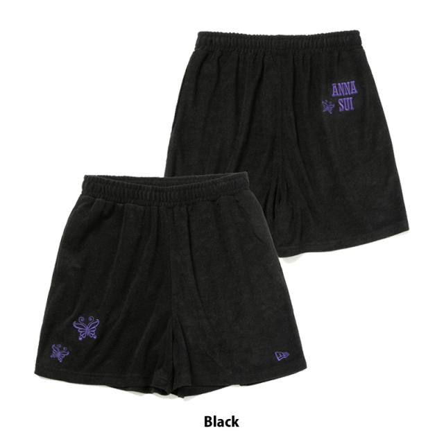 ニュー内鰓 NEW ERA WOMEN'S 遊撃手ズボン下 ANNA SUI アナ スイ パイル 黒いこと レディース 半ズボン ニュー内鰓 14124546