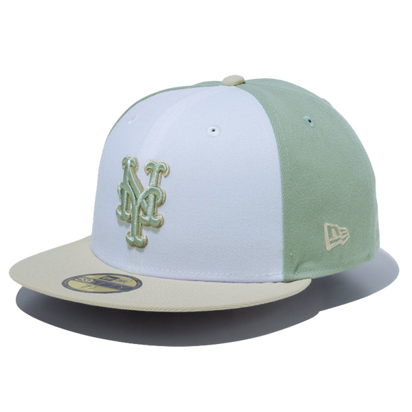 Cookies 59FIFTY キャップ ホワイト/グリーン ニューエラ キャップ NEW ERA 59FIFTY Light Green Pack