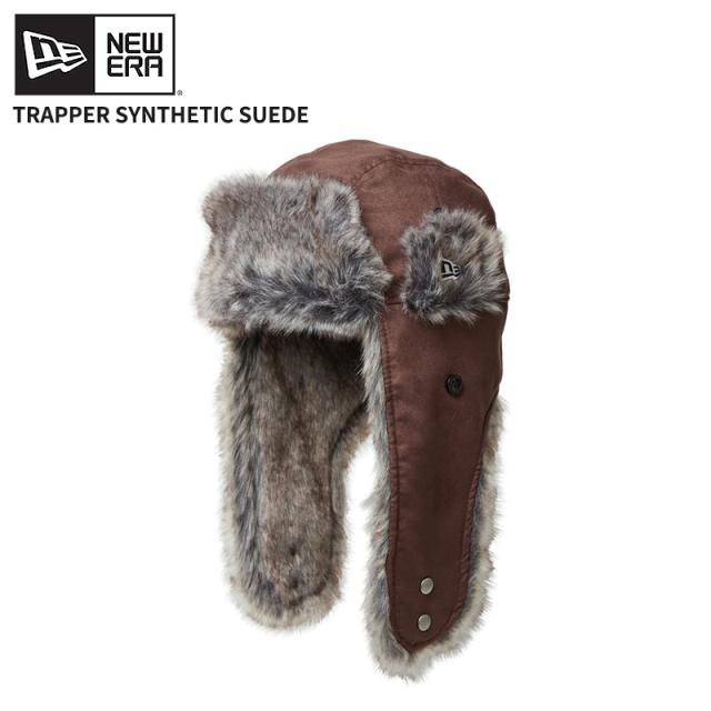 ニューエラ フライトキャップ ファー NEW ERA トラッパー Synthetic Suede シンセティックスウェード ダークブラウン 帽子 秋 冬 14307143の通販は
