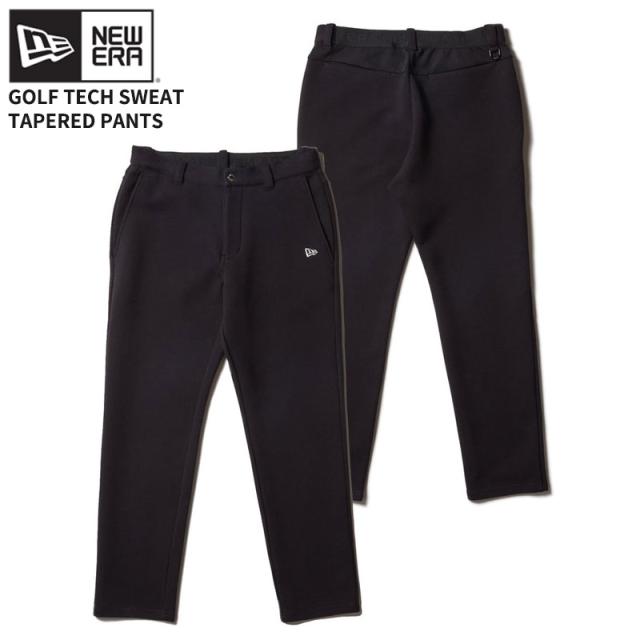 ニューエラ ゴルフウエア パンツ NEW ERA テック スウェット テーパードパンツ ブラック ゴルフ パンツ ボトムス 14326382