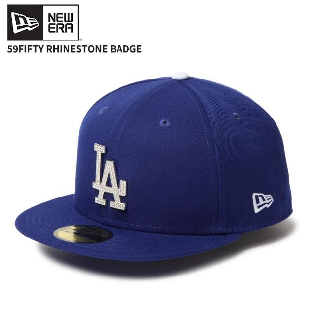 ニューエラ メンズ キャップ 帽子 NEW ERA 59FIFTY Rhinestone Badge ラインストーンバッジ ロサンゼルス･ドジャース ダークロイヤル 帽子 アメカジ ストリート 14668130