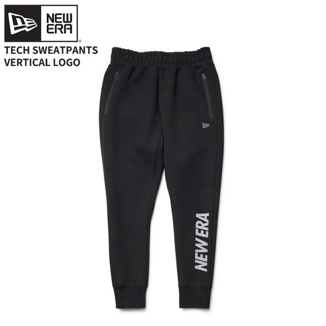 ニューエラ スウェットパンツ NEW ERA テックスウェット パンツ バーチカルロゴ ブラック ボトムス パフォーマンスアパレル 14674786