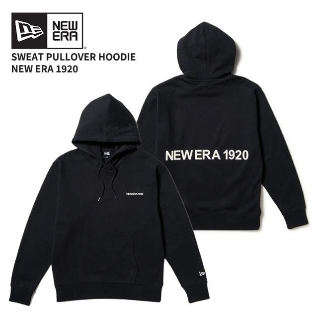 ニューエラ メンズ スウェットパーカー レディース NEW ERA 裏毛 スウェット プルオーバーフーディー NEW ERA 1920 ブラック トップス 14682635