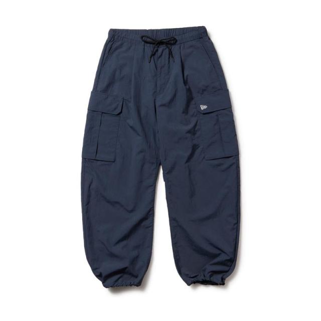 ニューエラ メンズ ナイロンカーゴパンツ NEW ERA オーバーサイズド ナイロン カーゴパンツ ネイビー ボトムス ユニセックス 14682660_1