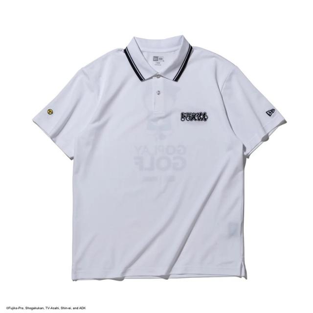 ニューエラ ゴルフウエア 半袖 ポロシャツ メンズ NEW ERA 半袖 鹿の子 ポロシャツ ドラえもん GO PLAY GOLF ホワイト メンズ 春 夏 S M L XL 14935370_1