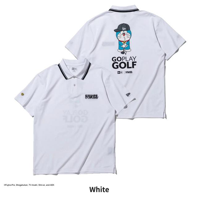 ニューエラ ゴルフウエア 半袖 ポロシャツ メンズ NEW ERA 半袖 鹿の子 ポロシャツ ドラえもん GO PLAY GOLF ホワイト メンズ 春 夏 S M L XL 14935370_10