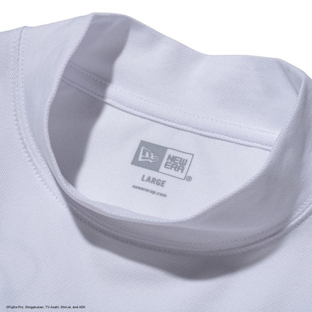 ニューエラ 半袖Tシャツ モックネック 半袖Tシャツ NEW ERA 半袖 鹿の子 ミッドネック Tシャツ ドラえもん ホワイト 白 ゴルフ カットソー トップス 14935372_3
