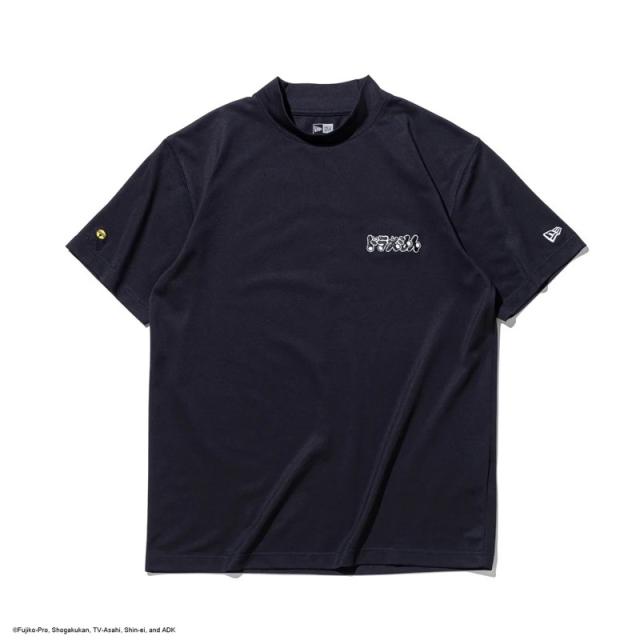 ニューエラ 半袖Tシャツ モックネック 半袖Tシャツ NEW ERA 半袖 鹿の子 ミッドネック Tシャツ ドラえもん ネイビー ゴルフ カットソー トップス 14935373_1