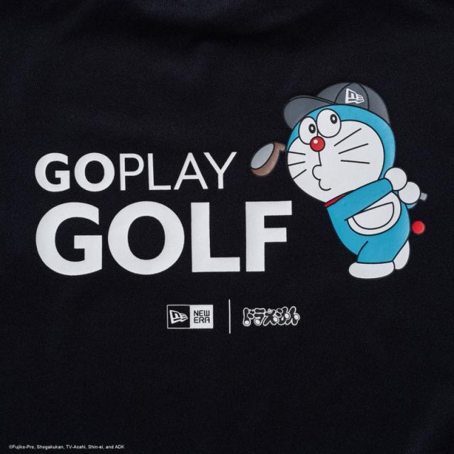 ニューエラ 半袖Tシャツ モックネック 半袖Tシャツ NEW ERA 半袖 鹿の子 ミッドネック Tシャツ ドラえもん ネイビー ゴルフ カットソー トップス 14935373_7