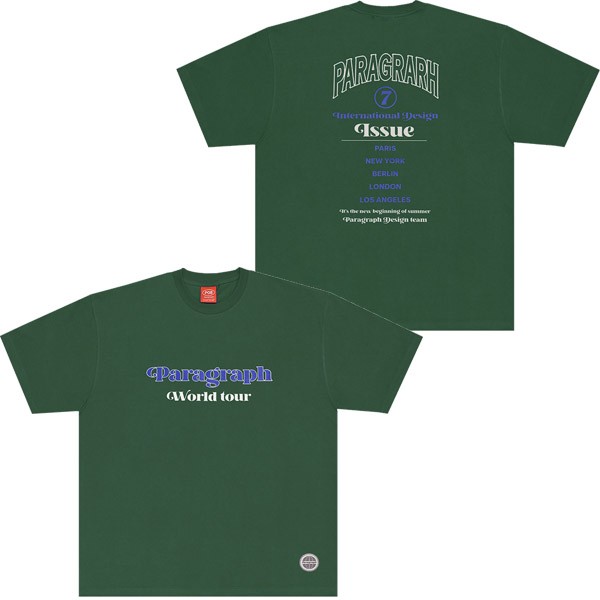 パラグラフ(paragraph) WORLD TOUR T-SHIRT NO.070/NO.70 ワールド