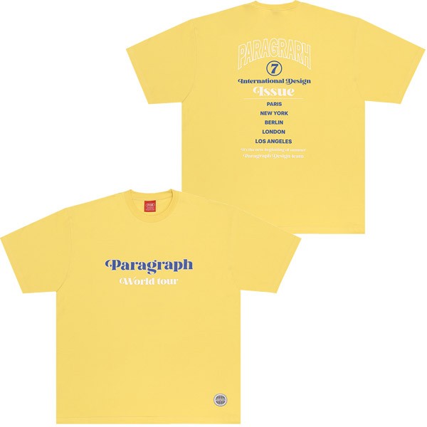 パラグラフ(paragraph) WORLD TOUR T-SHIRT NO.070/NO.70 ワールド