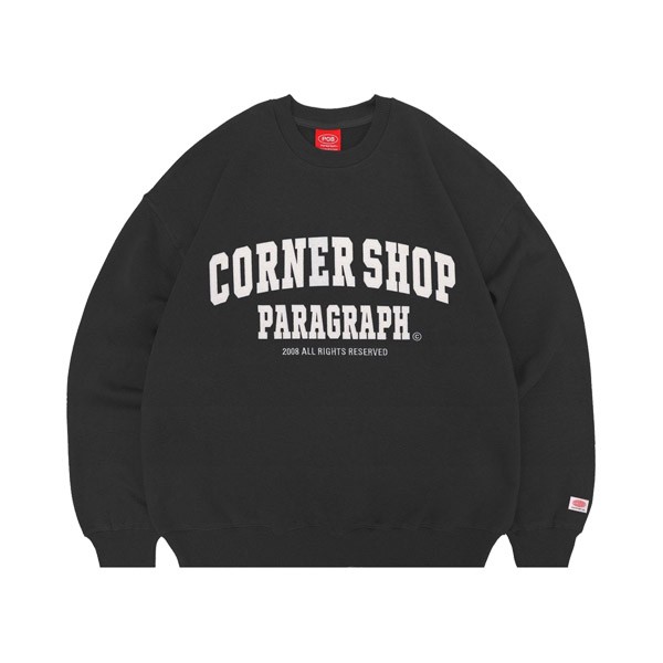 パラグラフ paragraph CORNER SHOP SWEAT NO.08-012 クルー スウェット 