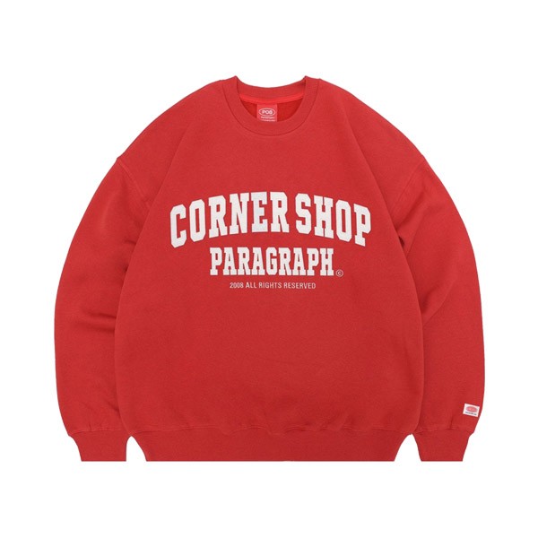 パラグラフ paragraph CORNER SHOP SWEAT NO.08-012 クルー スウェット