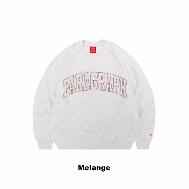 パラグラフ paragraph ARCH LOGO CREW SWEAT NO.08-013 スウェット