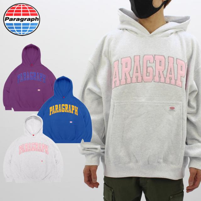 パラグラフ paragraph ARCH LOGO HOODIE NO.08-014 アーチ ロゴ フーディー パーカー メンズ レディース カットソー no-08-014