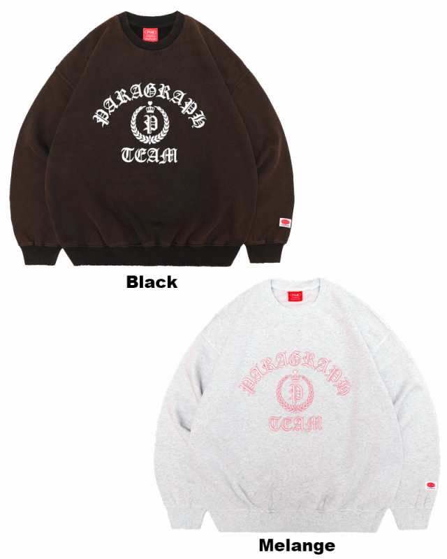 パラグラフ paragraph CLOISTER BLACK LOGO CREW SWEAT NO.08
