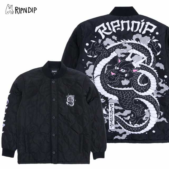 リップンディップ(RIPNDIP) Mystic Jerm Quilted Bomber Jacket