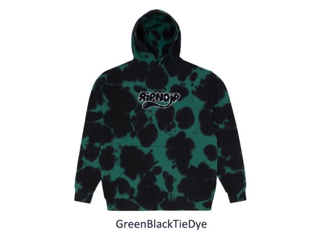リップンディップ RIPNDIP Ripntail Hoodie Green Black Tie Dye スウェット フード プルオーバー パーカー 男性 メンズ rnd9736_1