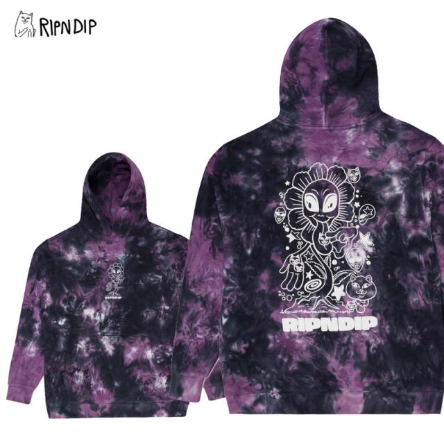 リップンディップ RIPNDIP Dance Forever Hoodie Orchid Tie Dye スウェット フード プルオーバー パーカー 男性 メンズ rnd9739の通販は