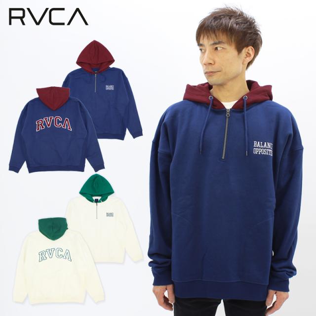 ルーカ RVCA HITTER HOODIE  メンズ ハーフジップ パーカー トップス フード 男性 bc042-047
