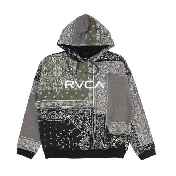 ルーカ(RVCA) PATCHWORK BANDANA HOODIE (bc042-158)メンズ バンダナ柄