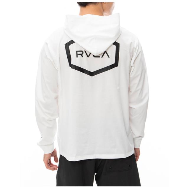 ルーカ RVCA HEX LS SURF HOODIE ラッシュガード フーディー ジップアップ 男性 be041-800