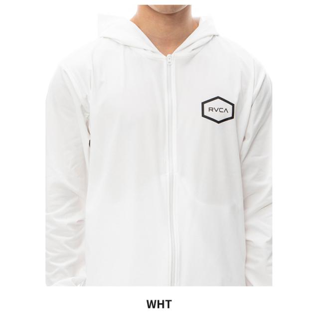 ルーカ RVCA HEX LS SURF HOODIE ラッシュガード フーディー ジップアップ 男性 be041-800