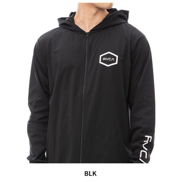 ルーカ RVCA HEX LS SURF HOODIE ラッシュガード フーディー ジップアップ 男性 be041-800